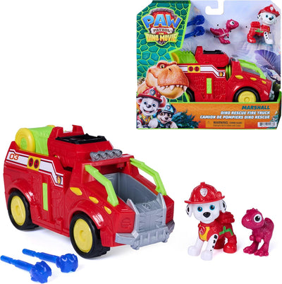Paw Patrol Dino Rescue Marshall Fire Truck With Marshall Figure