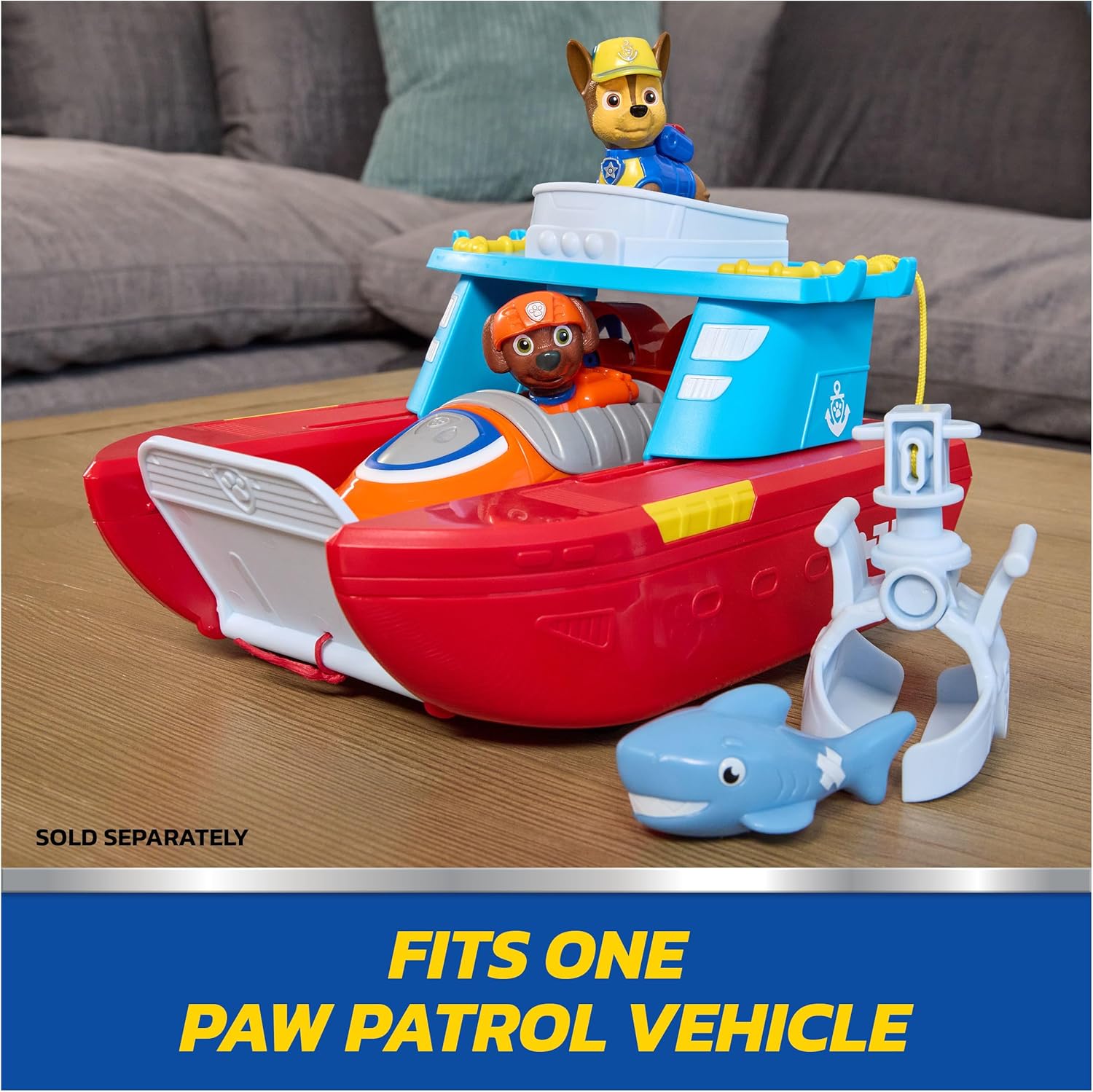 Paw Patrol Sea Patroller Vehicle With Chase Figure