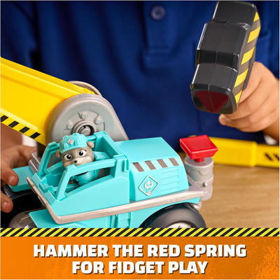 Paw Patrol Rubble And Crew Motor's Mega Hammer Vehicle And Figure
