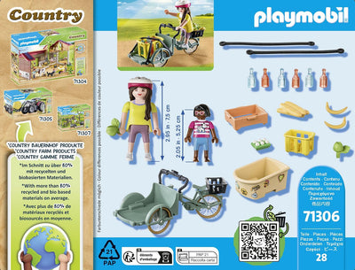 Playmobil Country 71306 Farmers Cargo Bike 28pc Playset