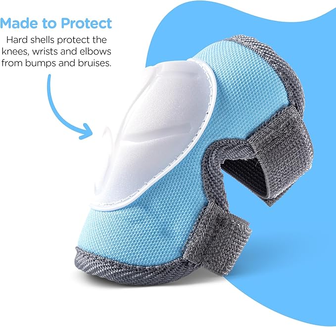Yvolution Safety Pads - Elbows- Knees - Wrists - Blue
