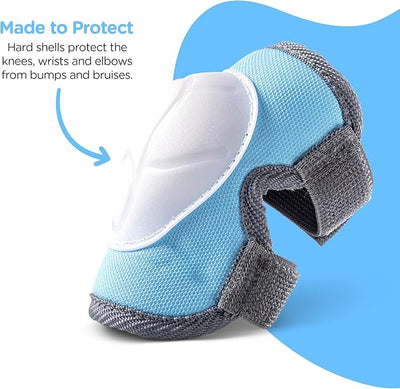 Yvolution Safety Pads - Elbows- Knees - Wrists - Blue