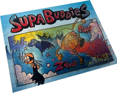 Dog Man Supa Buddies 100pc Lenticular Jigsaw Puzzle