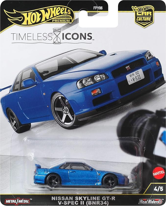 Hot Wheels Car Culture Timeless Icons Nissan Skyline GT-R V-Spec II