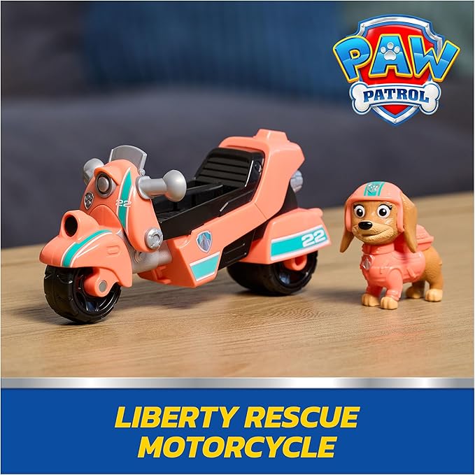 Paw Patrol Liberty Rescue Motorcycle Vehicle With Liberty Figure