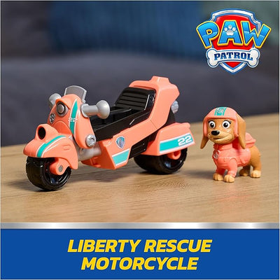 Paw Patrol Liberty Rescue Motorcycle Vehicle With Liberty Figure