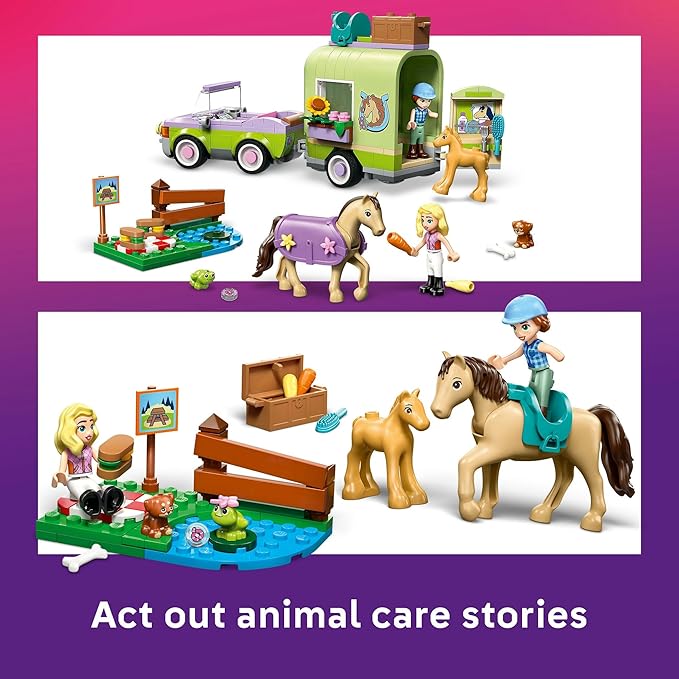 Lego Friends 42695 Horse And Baby Foal Trailer