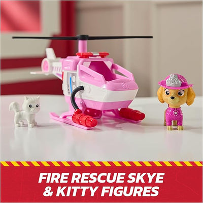 Paw Patrol Fire Rescue Vehicle Skye With Fire Rescue Chopper