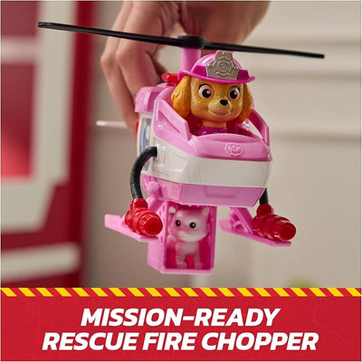 Paw Patrol Fire Rescue Vehicle Skye With Fire Rescue Chopper