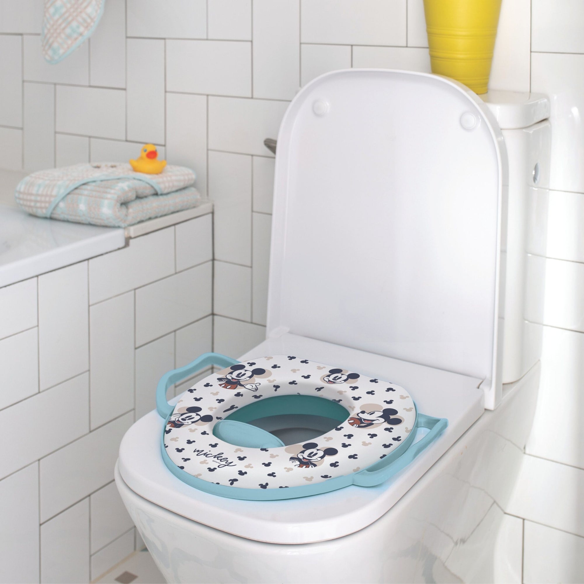 Mickey Mouse Baby Soft Potty Toilet Training Seat With Handles