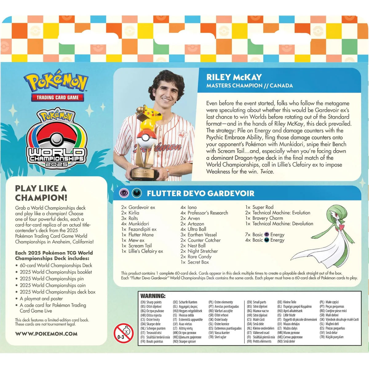 Pokemon TCG 2025 World Championship Deck Assorted