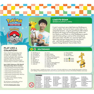 Pokemon TCG 2025 World Championship Deck Assorted