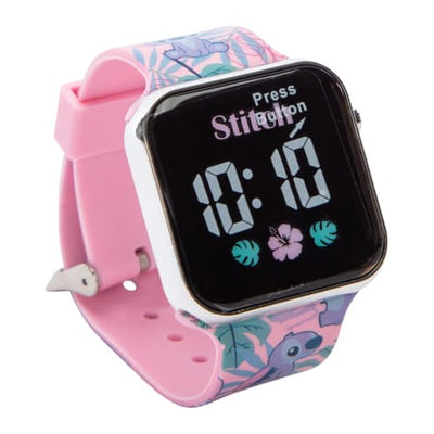 Disney Stitch LED Watch Pink Strap