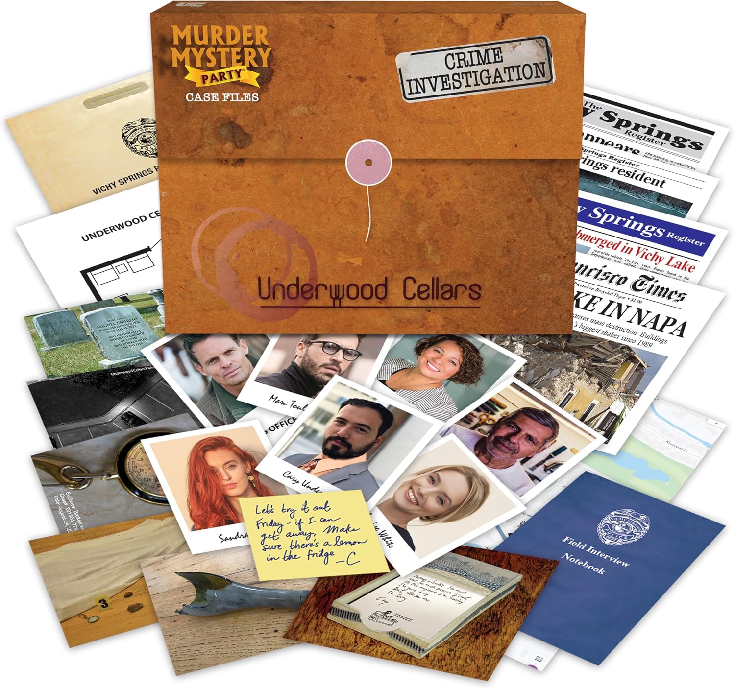 Murder Mystery Party Game Underwood Cellars