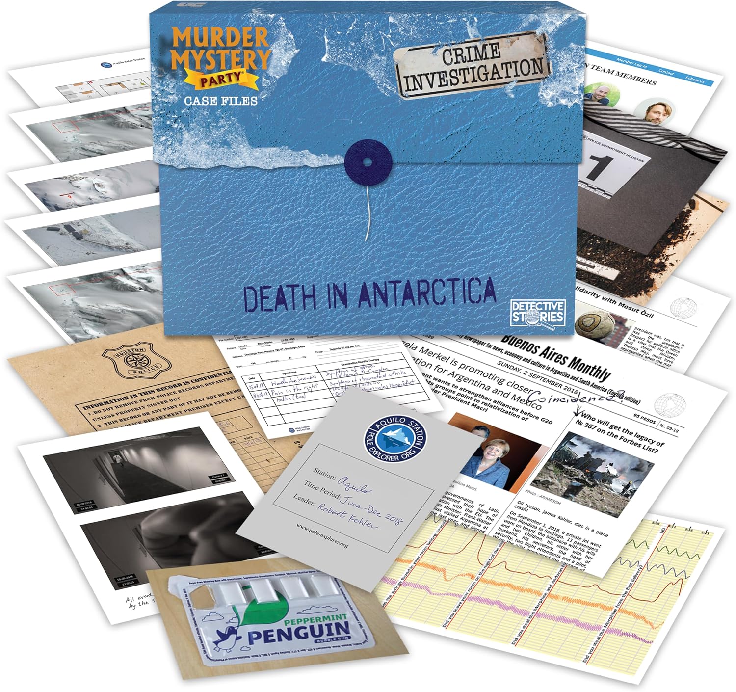 Murder Mystery Party Game Death In Antartica