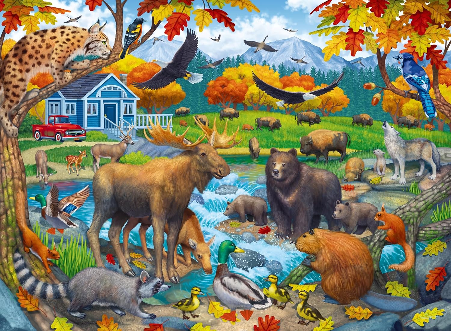 Ravensburger Wildlife Gathering 150pc XXL Jigsaw Puzzle