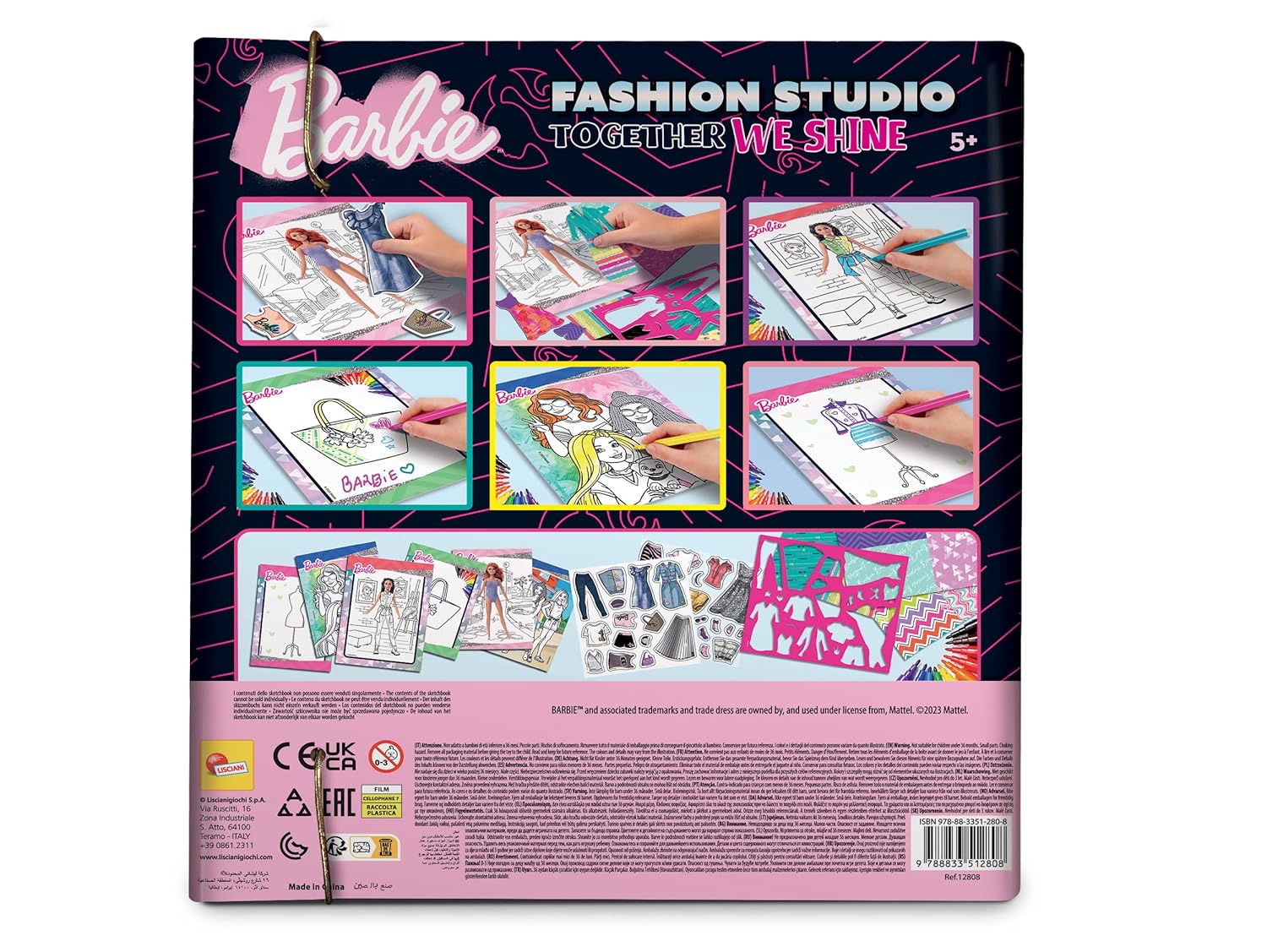 Barbie Fashion Studio Together We Shine Sketchbook