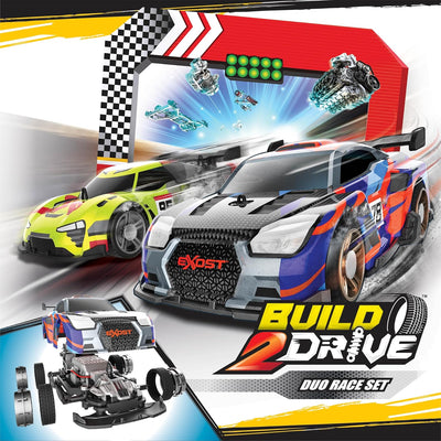 Exost Build 2 Drive Rechargeable Buildable Remote Control Car 2 Pack