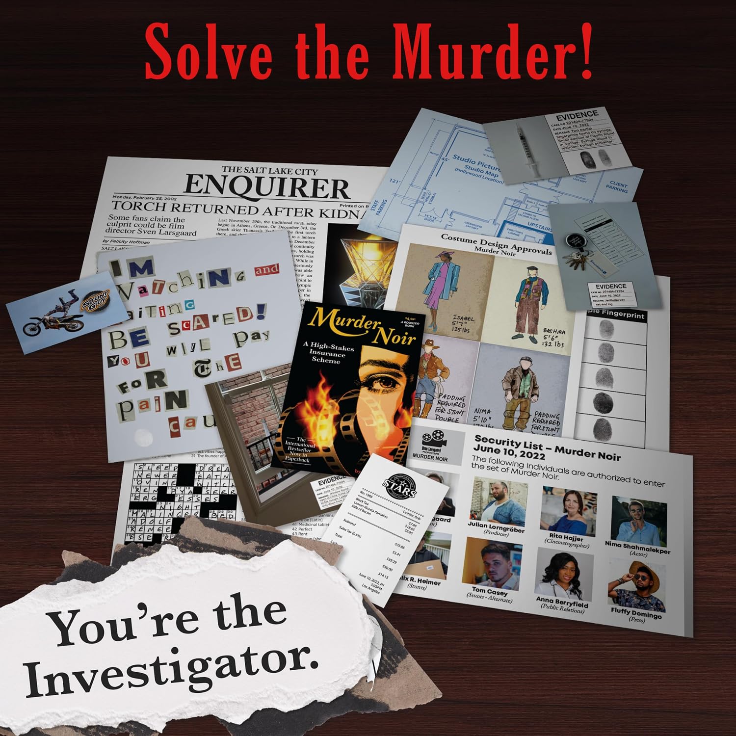 Murder Mystery Party Game Murder Noir