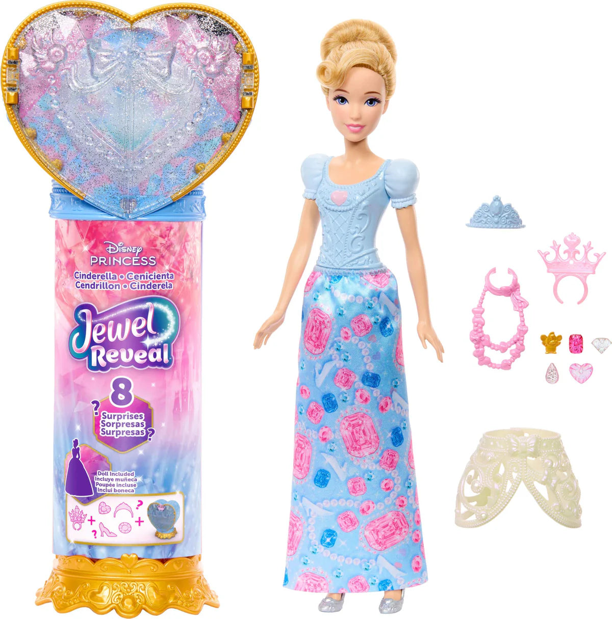 Disney Princess Jewel Reveal Doll Cinderella