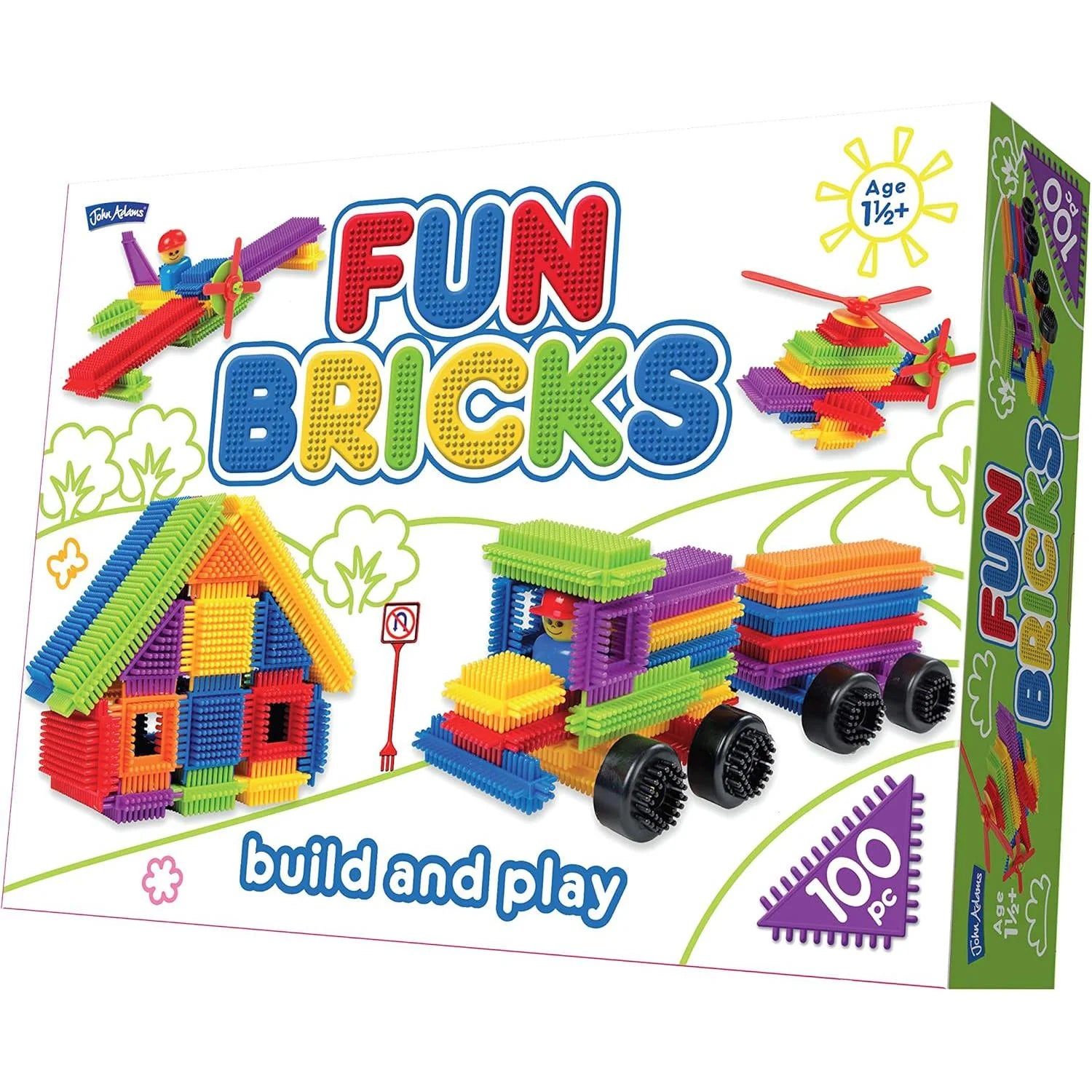 Fun Bricks Build And Play 100pc Set