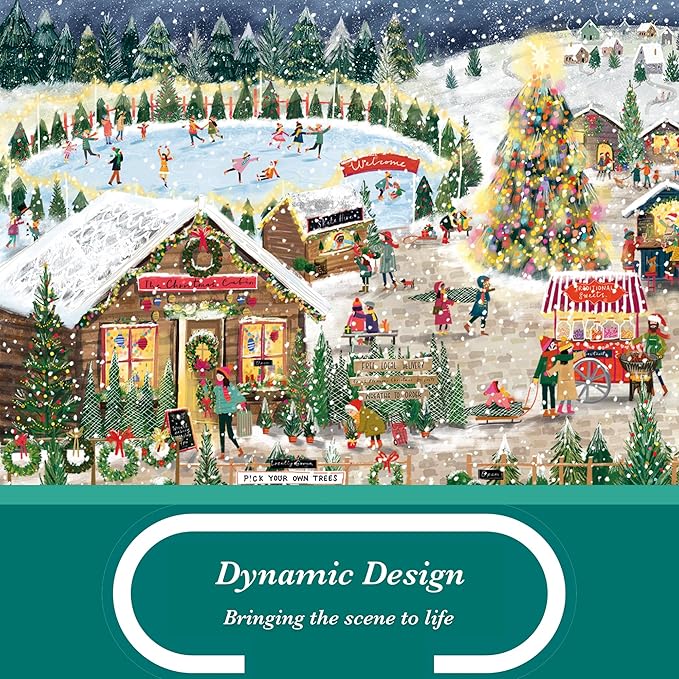 Jumbo Winter Village 1000pc Christmas Jigsaw Puzzle