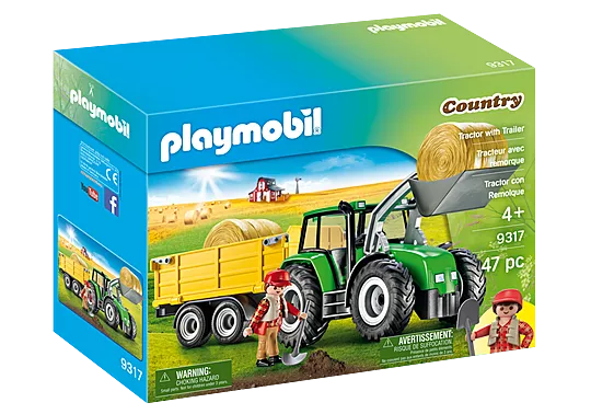 Playmobil Country 9317 Tractor With Trailer