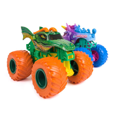 Monster Jam Trucks 1:64 Twin Pack Dragon vs Sparkle Smash