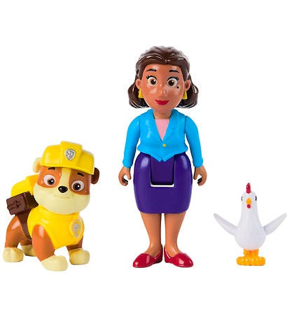 Paw Patrol Pup Hero Figure Pack Rubble And Mayor Goodway