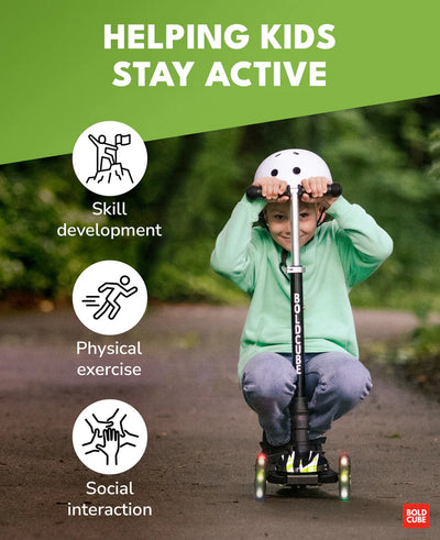 BoldCube Big 3wheel 3 Wheel Scooter Swift Green 5-10 Years