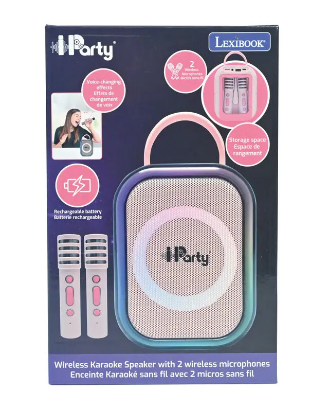Lexibook iParty Wireless Speaker With 2 x Wireless Microphones