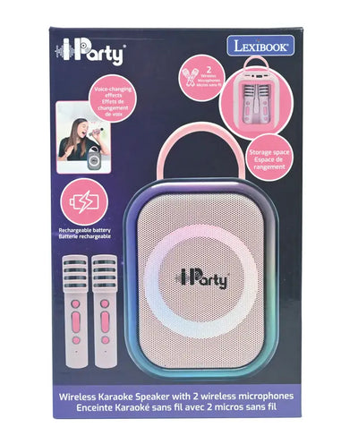 Lexibook iParty Wireless Speaker With 2 x Wireless Microphones
