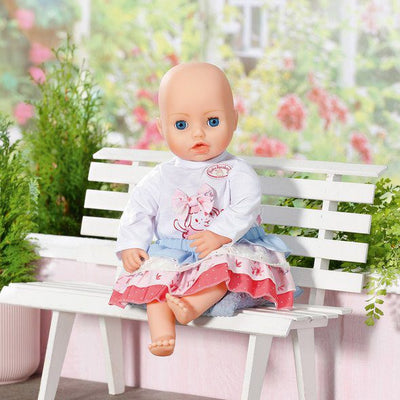 Baby Annabell Pink/Blue Skirt Clothing Outfit For 43cm Doll