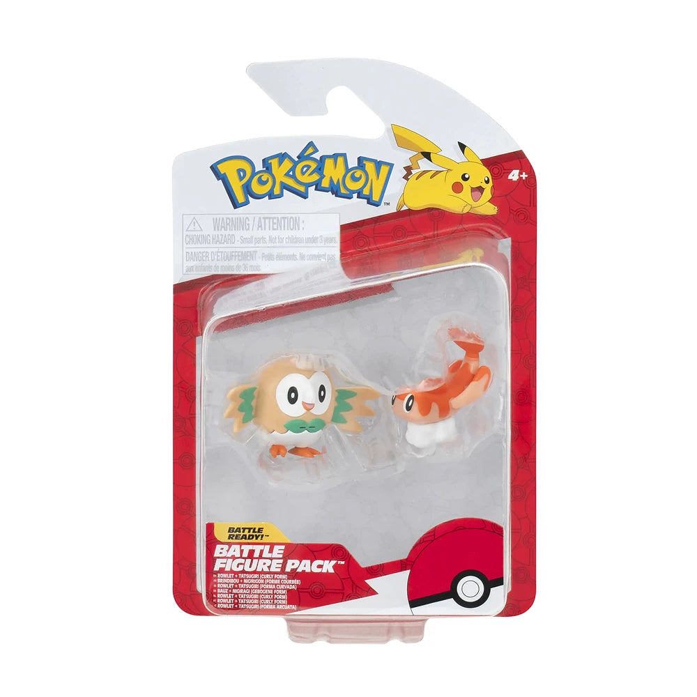 Pokemon Battle Figure Pack Rowlet / Tatsugiri