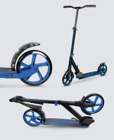 BoldCube 200mm Big Wheel Foldable Scooter Deep Blue