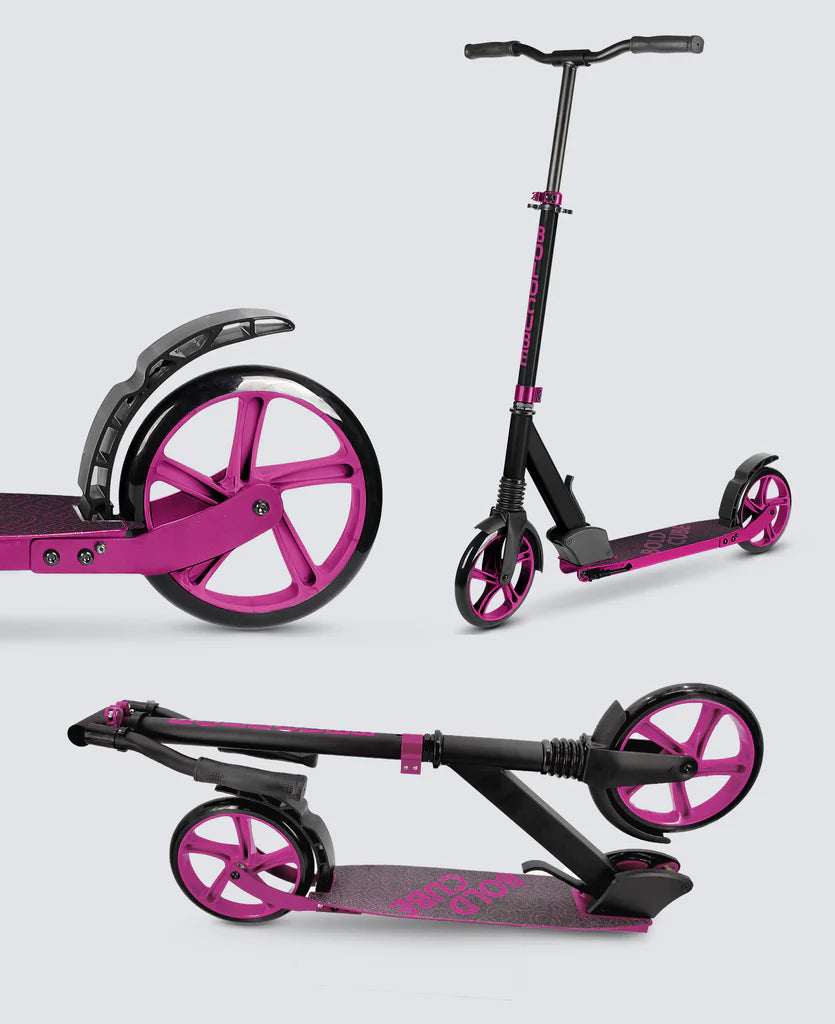 BoldCube 200mm Big Wheel Foldable Scooter Magenta