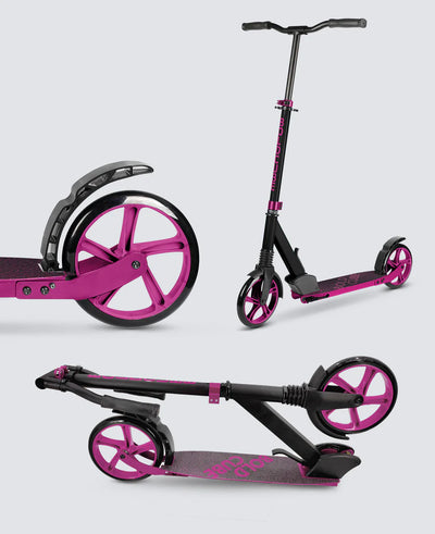 BoldCube 200mm Big Wheel Foldable Scooter Magenta