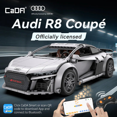 CaDA Audi R8 Coupe Construiction Set With Remote Control 536pc 1:14