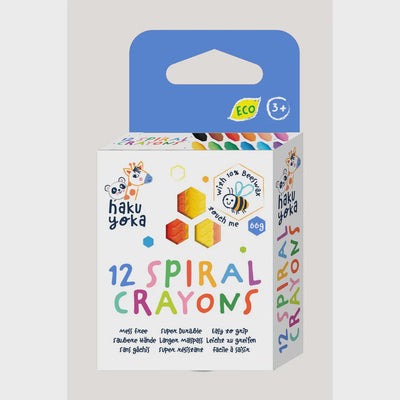 Haku Yoka Spiral Crayons 12 Pack
