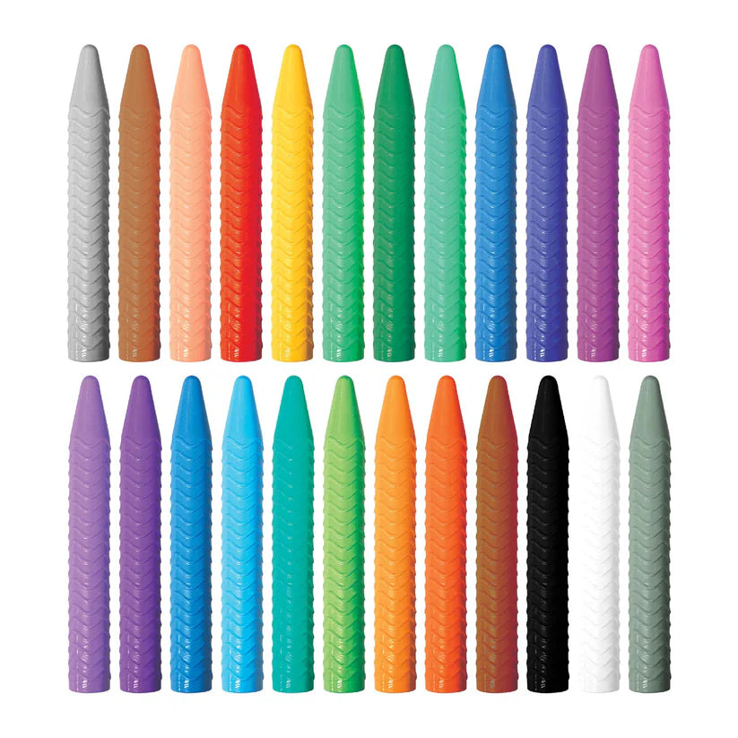 Haku Yoka Spiral Crayons 24 Pack
