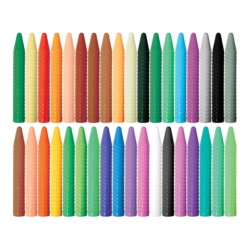 Haku Yoku Spiral Crayons 36 Pack