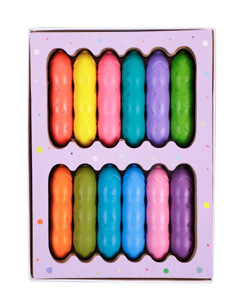 Haku Yoka Pea Pod Crayons 12 Pack