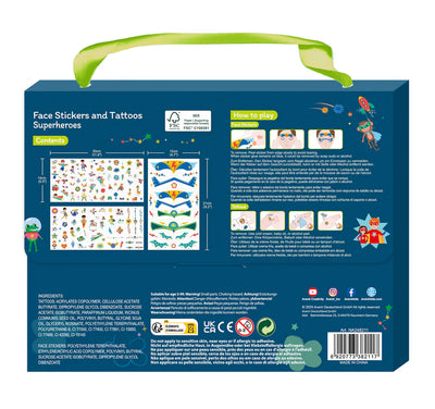 Haku Yoka Avenir Face Stickers And Tattoos Superheroes