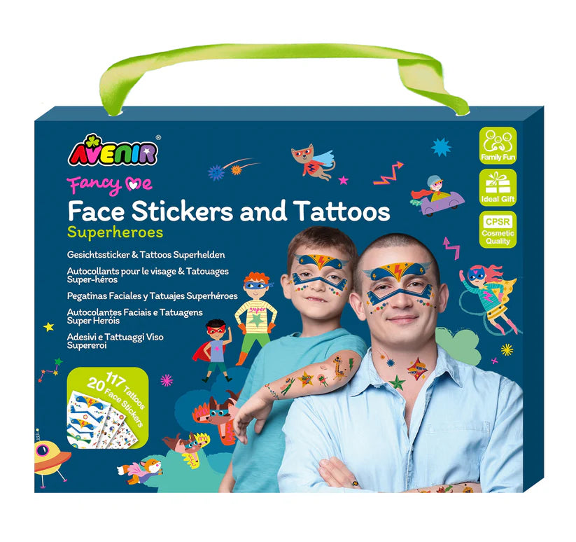 Haku Yoka Avenir Face Stickers And Tattoos Superheroes