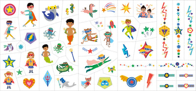 Haku Yoka Avenir Face Stickers And Tattoos Superheroes