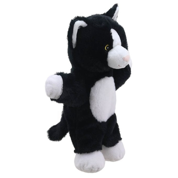 The Puppet Company Eco Walking Hand Puppet Cat Black / White