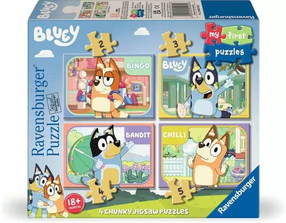 Bluey 4 In A Box Jigsaw Puzzles