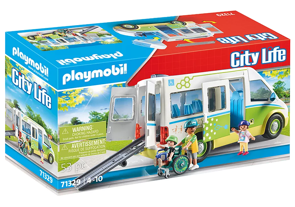 Playmobil City Life 71329 School Bus 53pc Playset