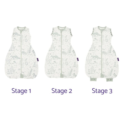 Clevamama Forest Friends Clevasleep 3 In 1 Dreamsuit 1 TOG 0-9Months