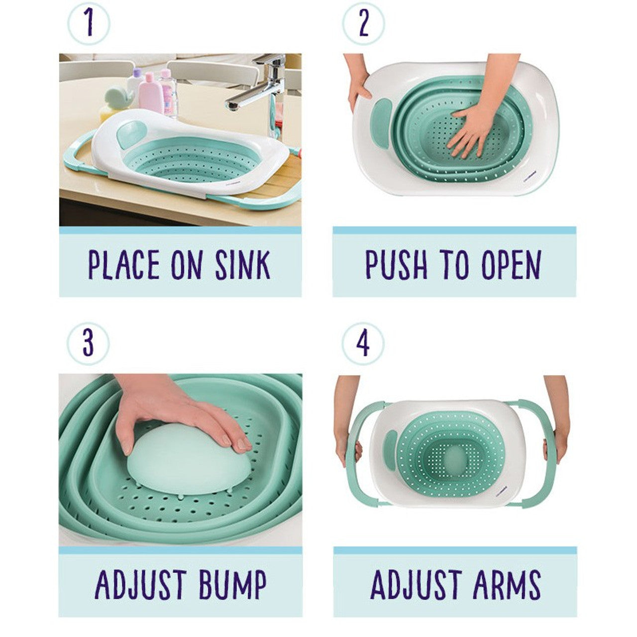 Clevamama ClevaBath Sink Bath Blue